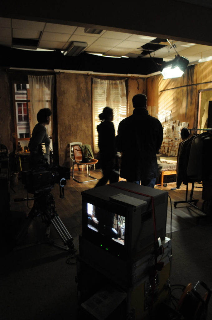 Sur le tournage du pilote d'"Un Nuage Dans Un Verre d'Eau"